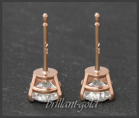 Brillant Ohrstecker in 585 Gold; 2,03ct, H & Si1-2